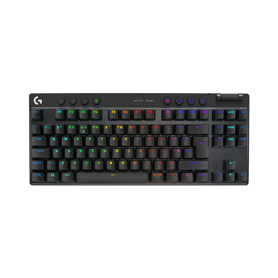 罗技(Logitech)PRO X TKL 无线游戏键盘电竞三模87键紧凑式布局RGB机械轴-黑色