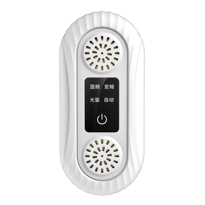 超声波大功率驱鼠器家用电子猫扑捉抓防老鼠驱赶灭鼠神器[双声款][QG-01白色]
