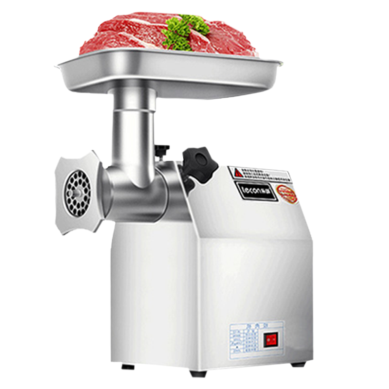 乐创(lecon)绞肉机商用切肉机电动不锈钢碎肉机多功能灌肠绞馅蒜打肉搅肉机家用 22型全不锈钢