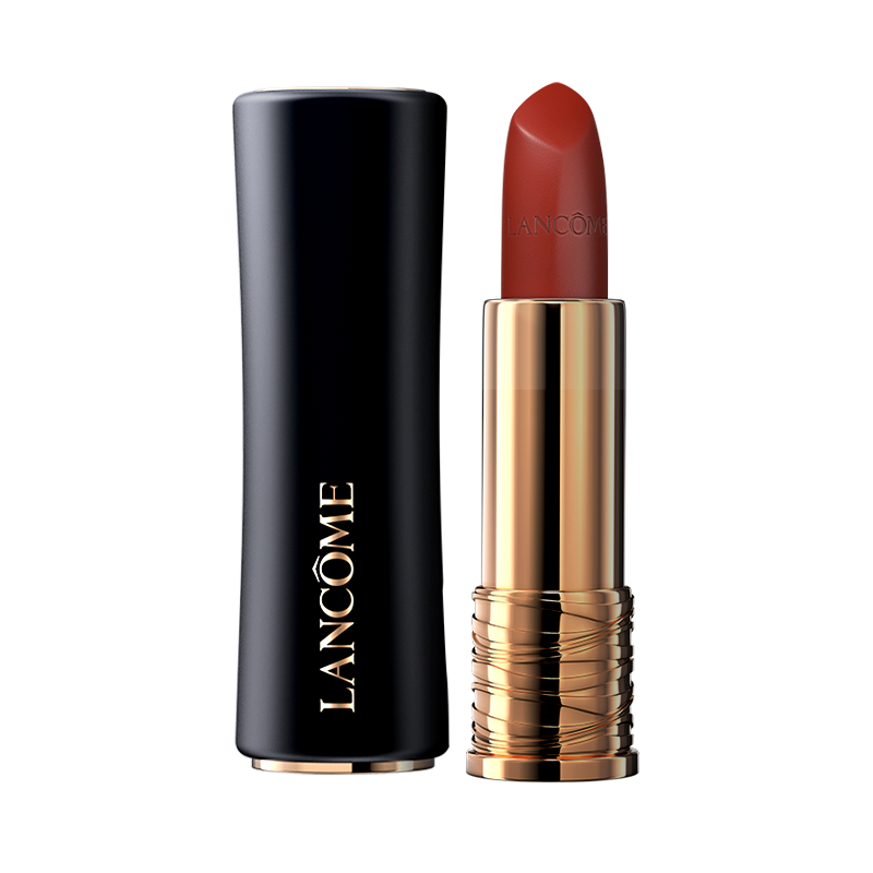 『滋润』兰蔻菁纯丝绒雾面哑光口红3.4g 新196小蛮腰唇膏经典显白胡萝卜色 粉金管196持久不脱色滋润粉金