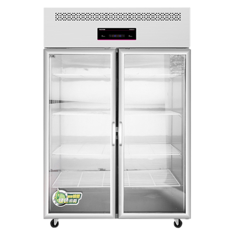 乐创立式4四门冰柜6六门商用冰箱单温双温冷藏冷冻保鲜冷柜厨房冷藏柜 四门全玻璃门全冷藏