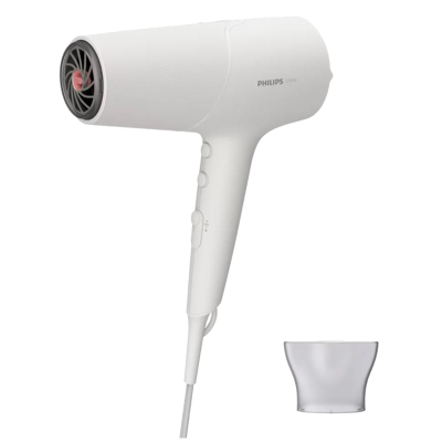 飞利浦(PHILIPS)防护伞吹风机家用2200W大功率4000万负离子恒温护发速干电吹风生日礼物送女友 BHD501