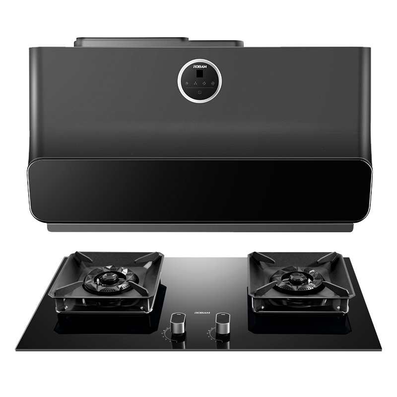 [变频薄款]老板(ROBAM)烟灶套餐两件套23立方侧吸触控式近吸式油烟机+5.2kW灶具厨电套装22X5S+57B5X