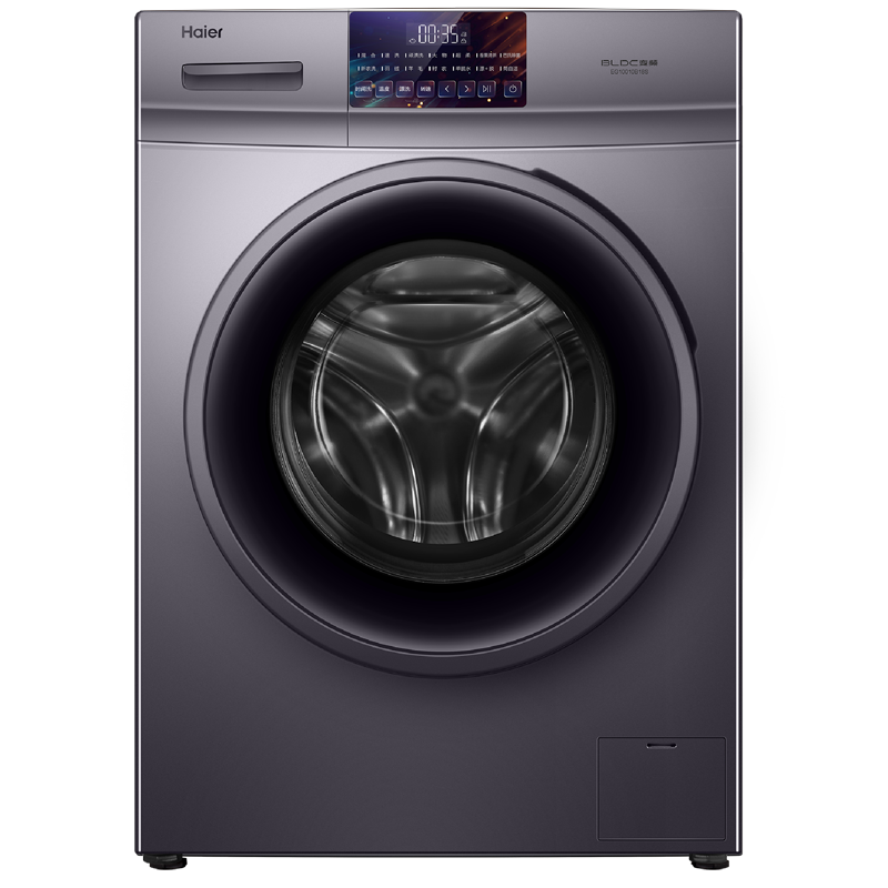 海尔(Haier)10公斤家用大容量全自动变频滚筒洗衣机一级能效节能低噪顽渍洗除菌螨快洗羽绒洗
