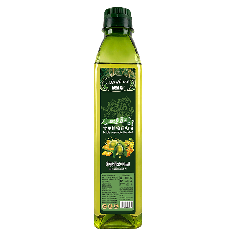 [2件8折]欧迪瑞初榨橄榄调和油400ml食用油小瓶油
