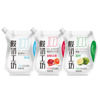 新希望琴牌青岛产低温酸奶工坊血橙石榴味浓缩酸牛奶血橙石榴味180g*6袋