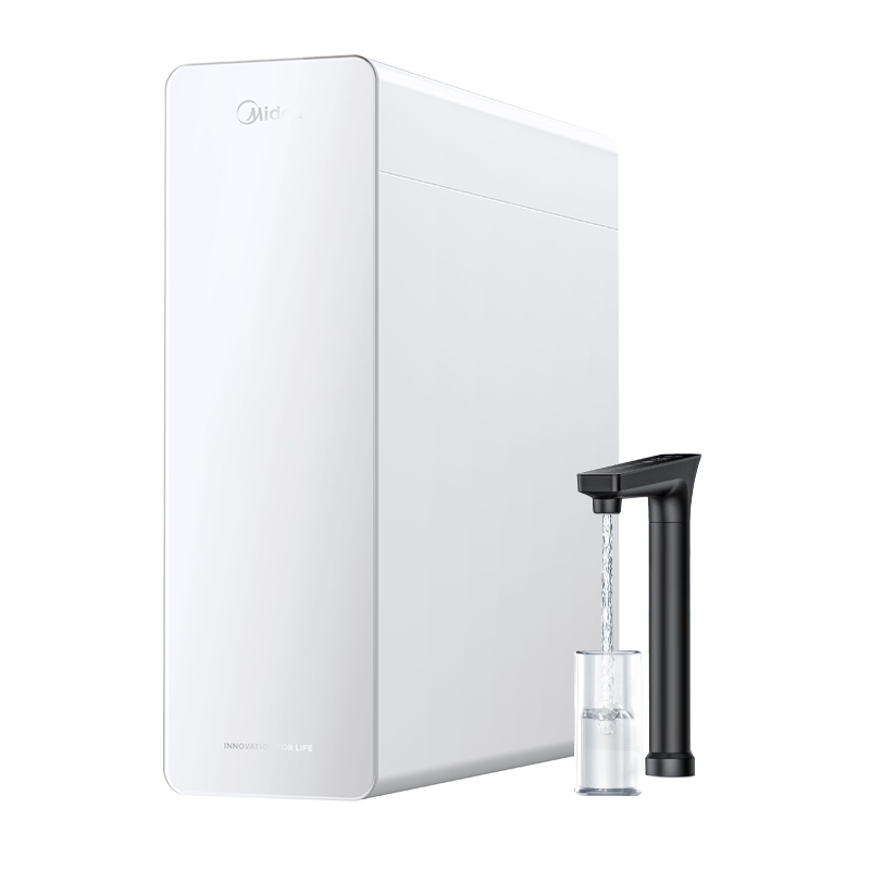 美的(Midea)净水器直饮一体机T1200G家用直饮机净水机6年长效RO膜反渗透大通量直饮过滤器白月光1200GPRO