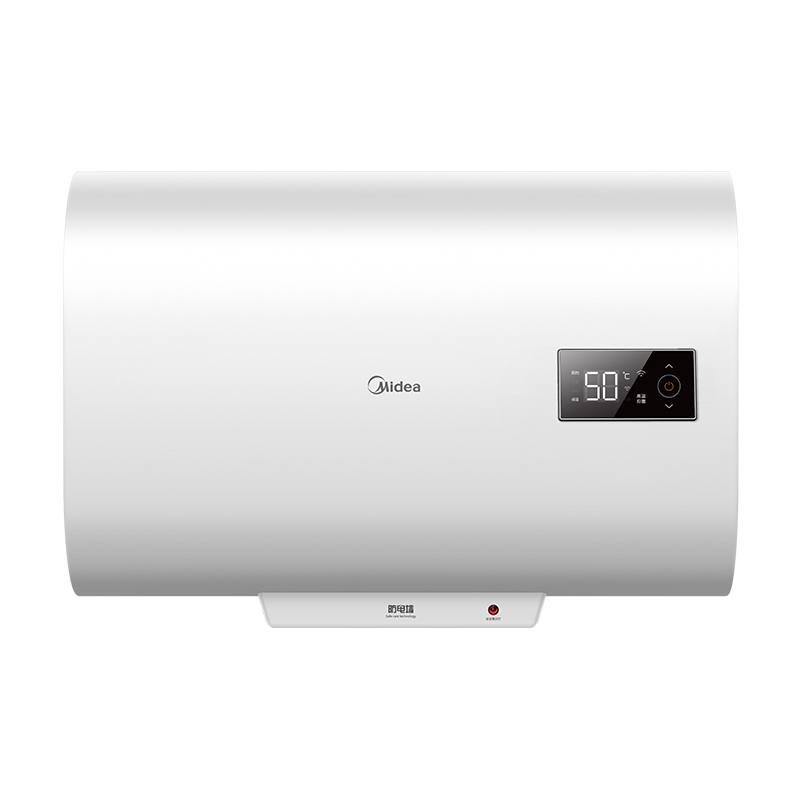 美的电热水器电储水式家用 纤薄机身 2500W速热 50升双胆扁桶 小体积 智能家电 F50-22BT1 PRO
