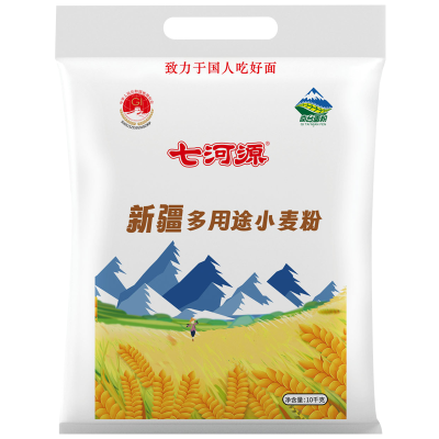 七河源新疆多用途小麦粉10kg 新国标GB/T1355-2021