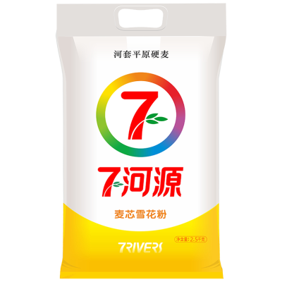 七河源麦芯雪花粉2.5kg 高筋面粉