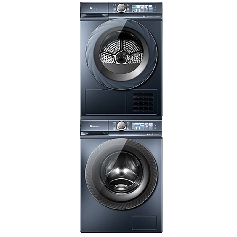 小天鹅(LittleSwan)洗烘套装10公斤滚筒+热泵烘干机 超薄全嵌水魔方超微净泡 V86PLUS+VH88PLUS