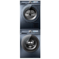 小天鹅(LittleSwan)洗烘套装10公斤滚筒+热泵烘干机 超薄全嵌水魔方超微净泡 V86PLUS+VH88PLUS