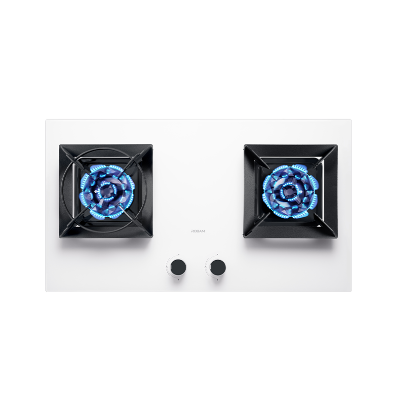 老板(Robam)5.2kW纳米抗污易清洁燃气灶 嵌入式可调节熄火保护灶具白色57BA-G1天然气