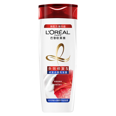 欧莱雅多效修护去屑洗发露700ml清洁头皮改善干枯毛躁轻盈柔顺男女学生洗头膏
