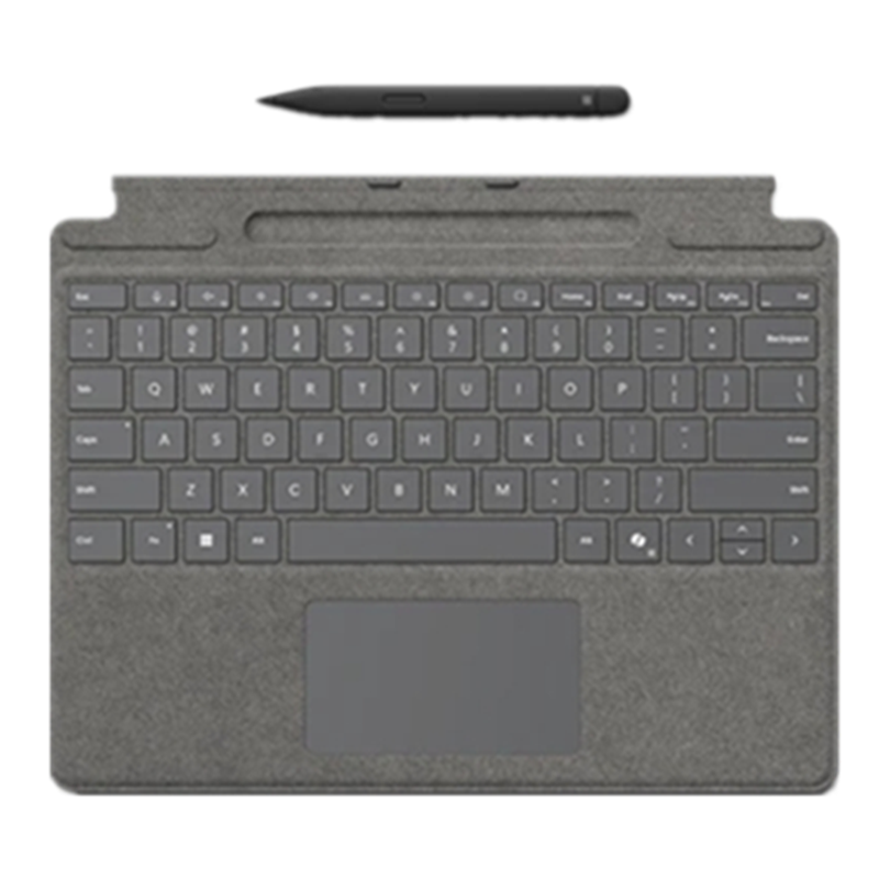 微软Surface Pro 亮铂金键盘带超薄触控笔2 兼容Pro11 /Pro10 /Pro9 /Pro8 /ProX