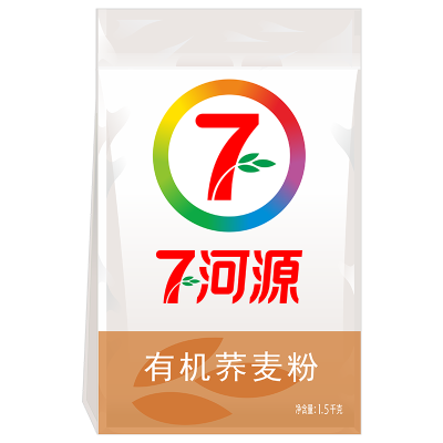 七河源有机荞麦粉1.5kg 粗粮面粉