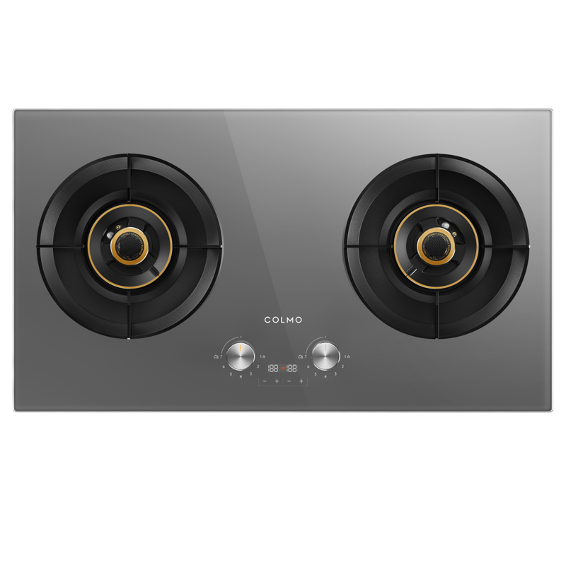 COLMO燃气灶JZT-CYT52-A1 月岩灰-双边定时 一级匀温 5.2大火力聚能猛火 75%超一级热效率