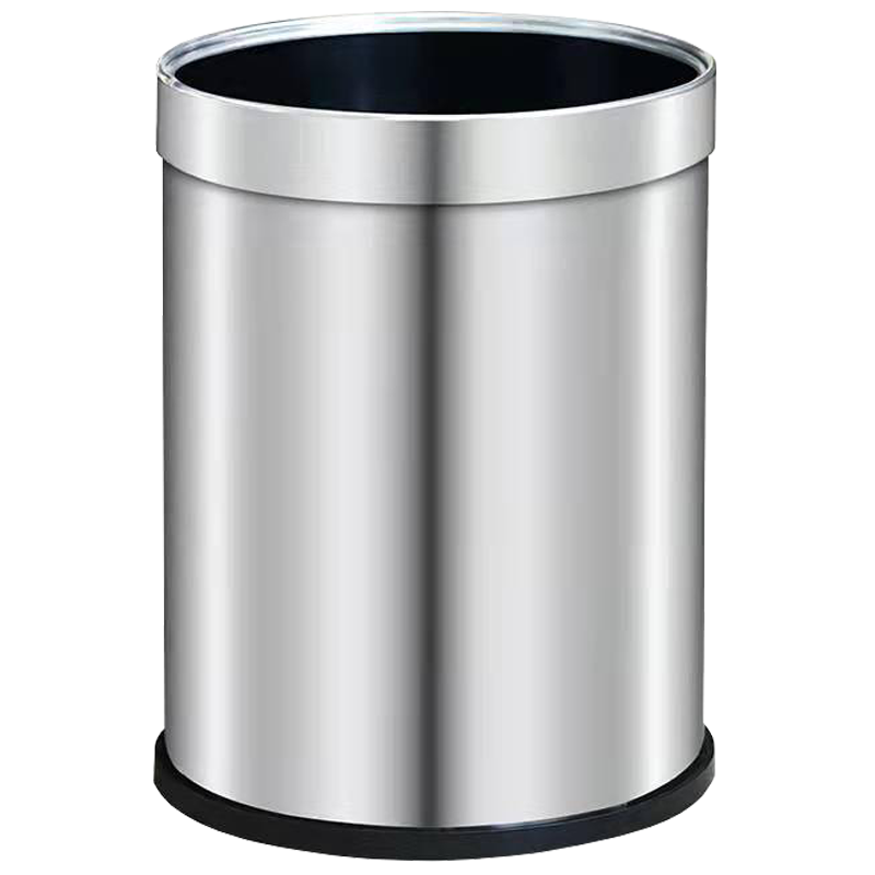 信森洛 双层不锈钢 垃圾桶 10L 1个