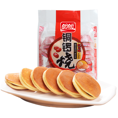 盼盼铜锣烧红豆味240g/袋(内含20枚)蛋糕点心早餐食品休闲小零食