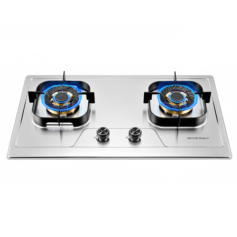 液化气-雅乐思不锈钢燃气灶-XS2080G液化气 纯铜火盖 方形炉架 5.0KW大火力飞机炉头750mm宽面板