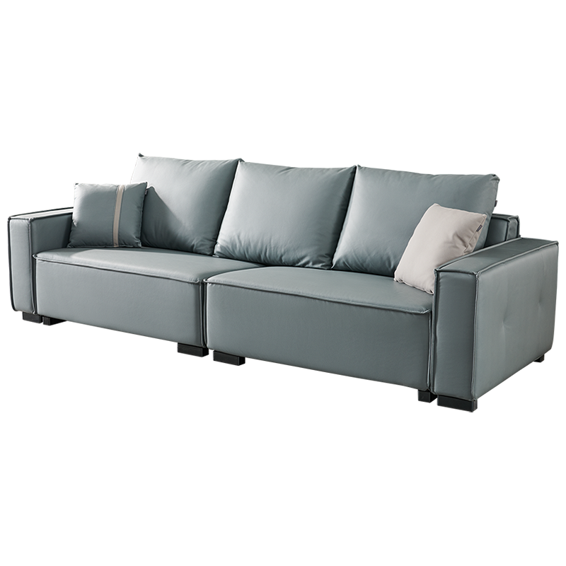其他店消化全友家居 简约意式科技布沙发 一字型三人位客厅沙发组合小户型意式轻奢家具102627