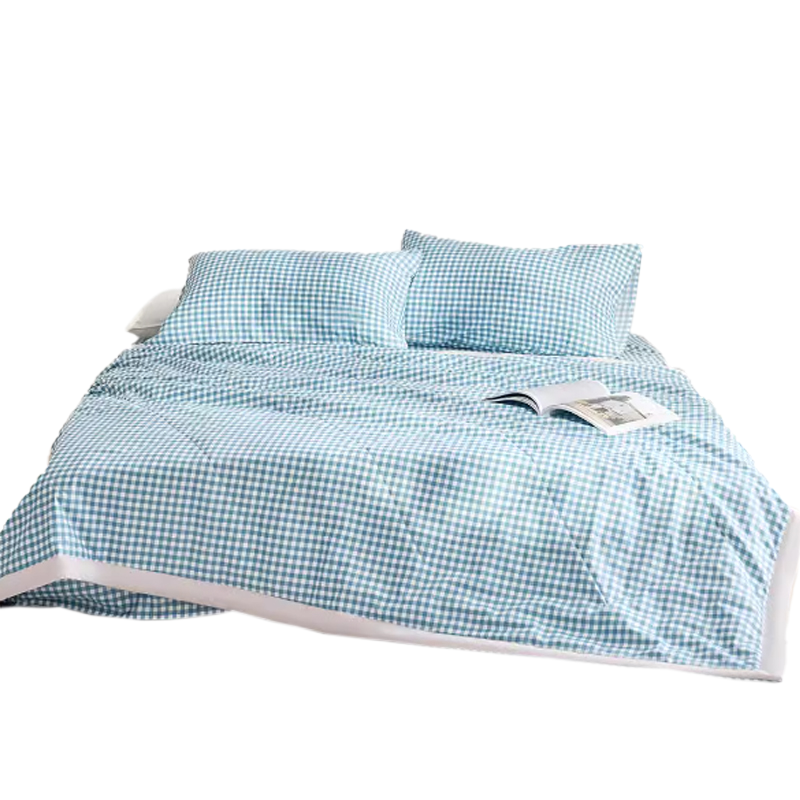 愉悦之家日式简约水洗棉夏被
