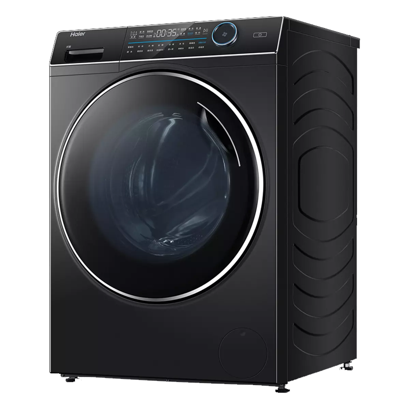 海尔滚筒洗衣机全自动10公斤直驱变频一级能效智能投放紫外线大筒洗衣机BD14176LU1