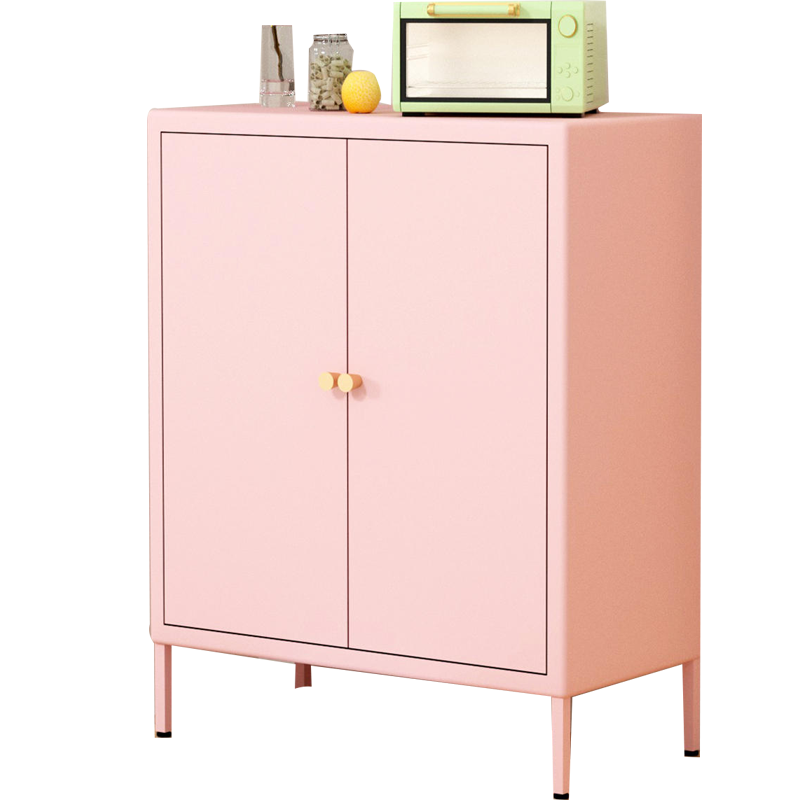 鑫欧驰 奶油风鞋柜餐边柜矮柜钢制茶水柜置物柜客厅靠墙厨柜收纳柜酒柜储物柜