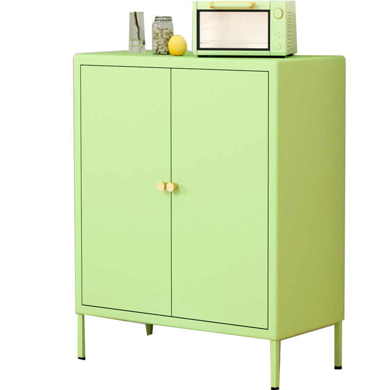 鑫欧驰 奶油风酒柜储物柜置物柜鞋柜餐边柜铁艺茶水柜客厅靠墙厨柜家用矮柜收纳柜