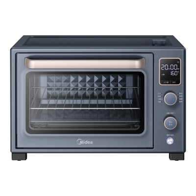 美的(Midea)35L免预热电烤箱石墨烯烤箱初见Q30系列 搪瓷内胆/蒸汽补湿/精准控温/APP智控 PT3535W