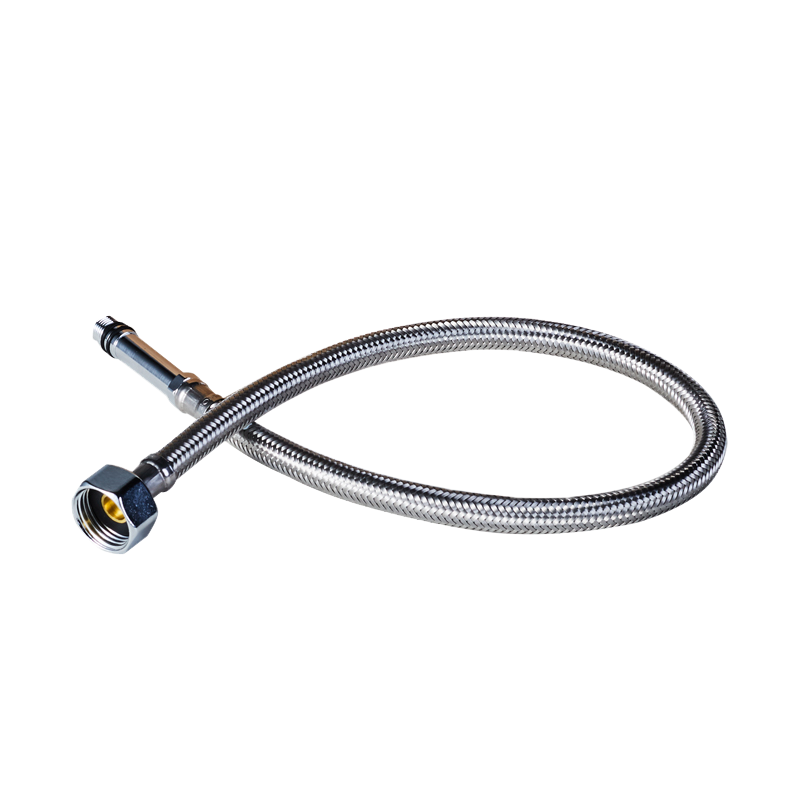 九牧卫浴官方旗舰厨房菜盆单孔冷热水龙头进水软管不锈钢水管加长进水管尖头管