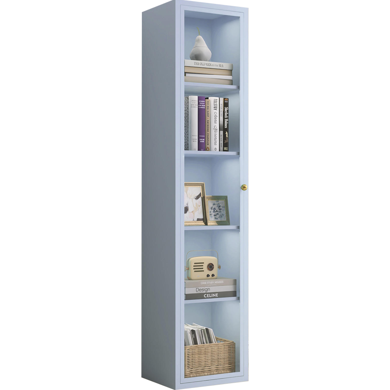 鑫欧驰 奶油风置物柜钢制书柜玻璃门柜文件柜展示柜多种组合