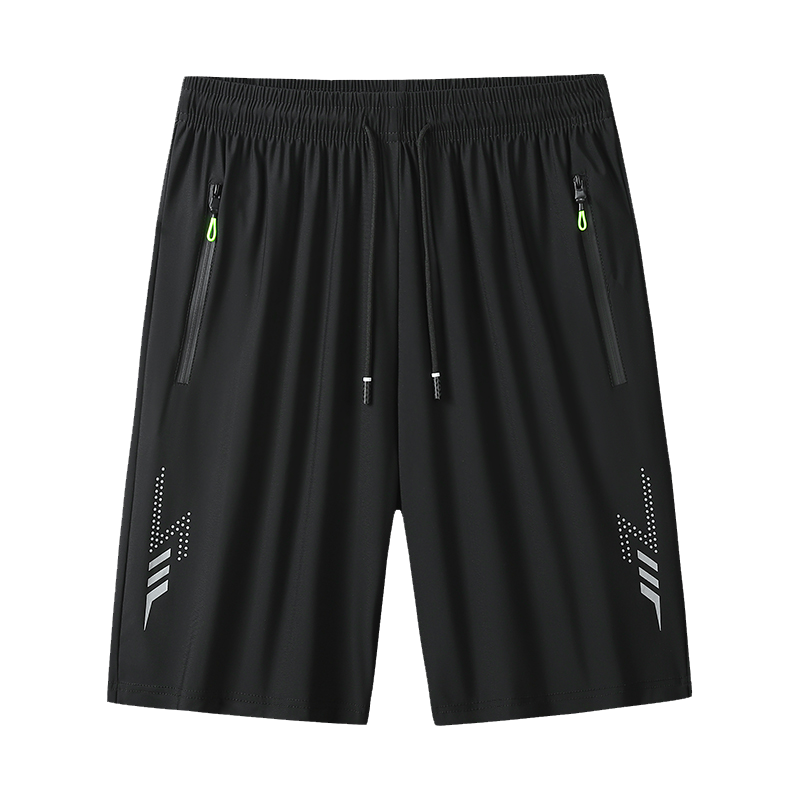 爺特(YETE)运动短裤男夏季薄款跑步冰丝短裤沙滩裤速干透气青年健身五分裤