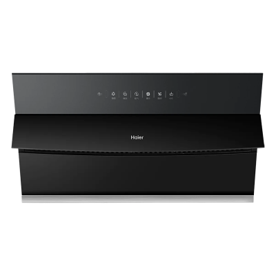 海尔(Haier)油烟机侧吸式爆炒23m³大吸力灵动自开合一键热熔洗挥手智控550Pa大风压 EC961