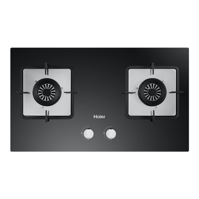 海尔(Haier)燃气灶JZT-Q2BE52(12T)台嵌两用式4.5KW宽频大火力方盘 智能熄火保护 天然气灶具双灶