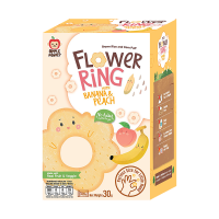 Apple Monkey茉莉香糙米花花泡芙无麸质无添加进口儿童零食香蕉蜜桃30g