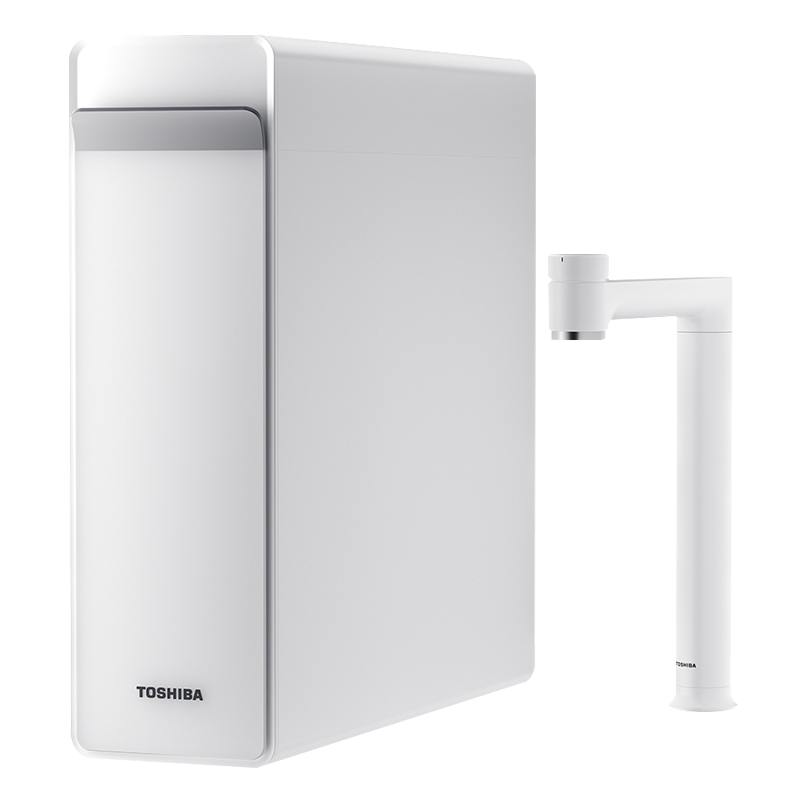 东芝(TOSHIBA)净水器家用净水机 大白梨1000G 厨下式净水器直饮机 6年RO反渗透过滤器TSC1000-01