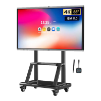 AOC 55英寸4K会议平板55T14MC+智能笔+投屏器+推车 触屏视频会议一体机内置摄像头麦克风电子白板