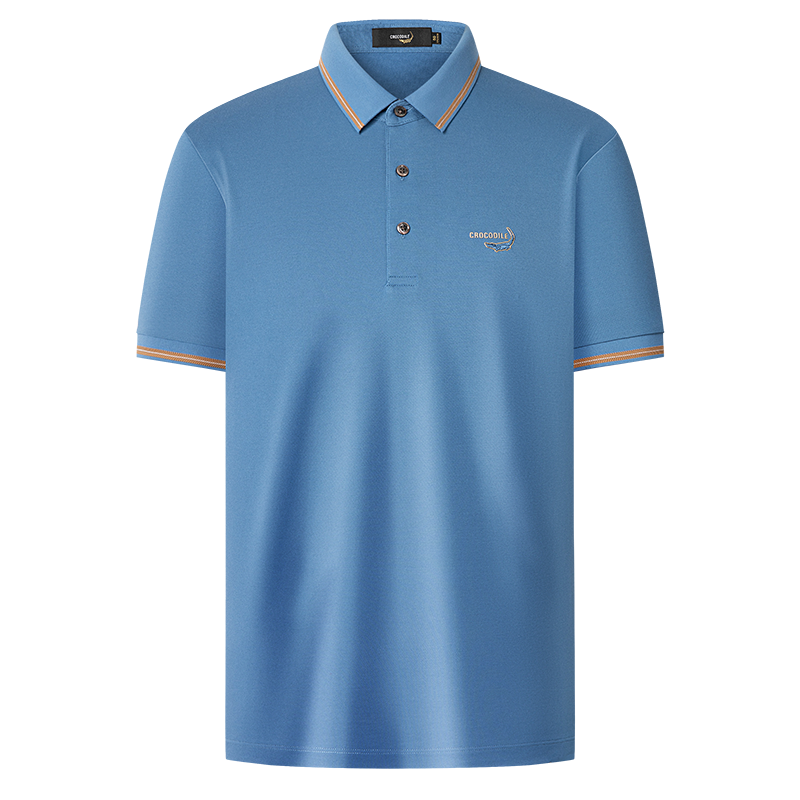 鳄鱼恤CROCODILE 男士短袖polo衫商务休闲夏季中青年透气舒适上衣