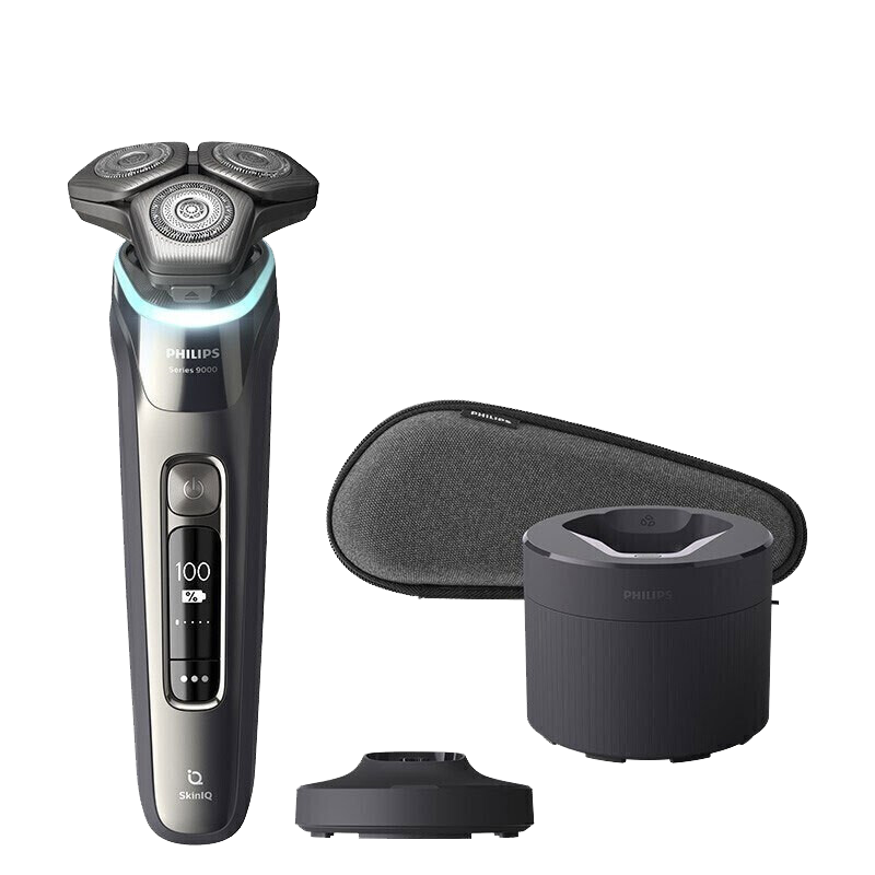 飞利浦(Philips) 电动剃须刀胡须刀电动刮胡刀肌能感应科技AI智能发光剃须痘痘肌专属 全身水洗S9936/55