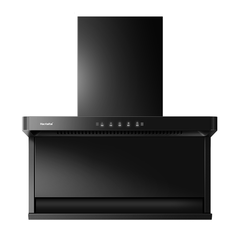 Haotaitai顶侧双吸7字机大吸力彩屏变频油烟机家用厨房挥手感应自清洁吸油烟机一级能效DG803S