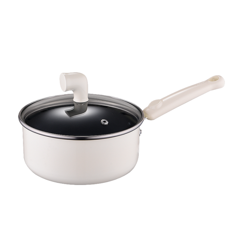 爱仕达(ASD)奶锅不粘锅家用热牛奶锅燃气灶电磁炉宝宝婴儿辅食锅泡面锅小明火 16cm 少油烟不粘官方旗舰正品