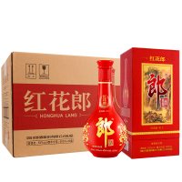 [郎酒旗舰店]婚宴用酒 红花郎十 53度酱香型白酒500ml*6瓶 红十第四代 整箱装