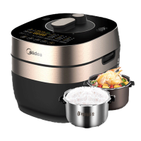 美的(Midea)双胆电压力锅MY-YL50P701 WIFI智控 70档变压 IH恒匀火加热 家用精钢厚釜预约高压锅