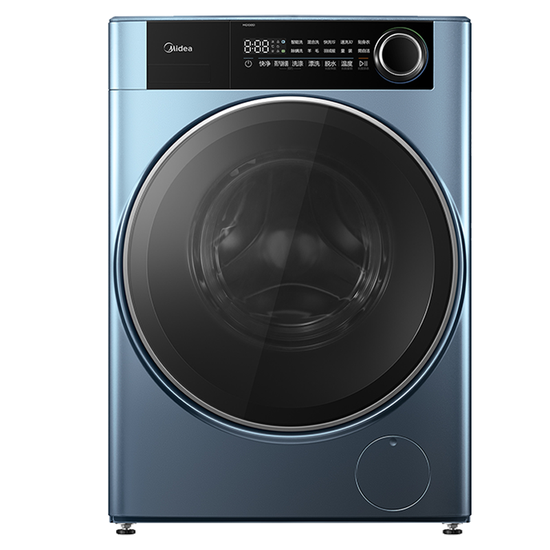 美的(Midea)洗衣机全自动10公斤家用变频滚筒元气系列 超薄全嵌 无孔内筒 医护级除菌快净科技2.0 MG100S1