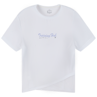 361°运动t恤女夏季假两件拼接瑜伽健身冰感网眼透气