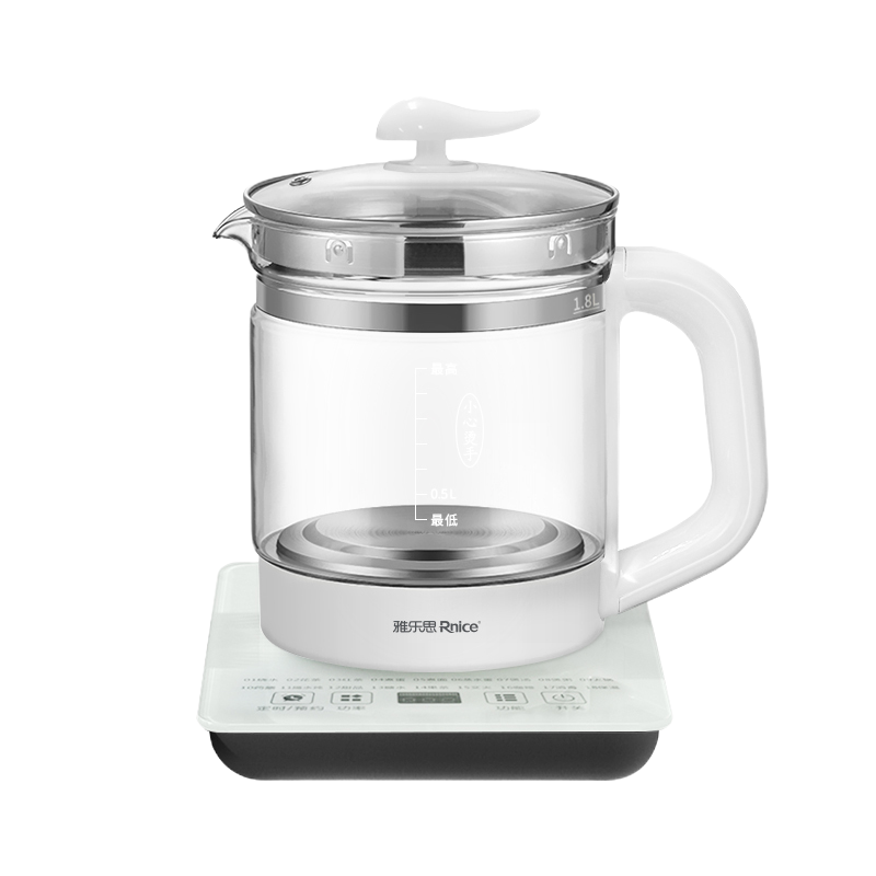 雅乐思养生壶全自动玻璃家用多功能办公室电热烧水小型煮茶器花茶壶 YLS-Y1801A