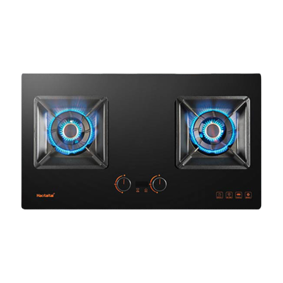 Haotaitai家用燃气灶 防干烧 4.8KW大火力 左右独立定时 保洁炉头 可调节底盘X403液化气 灶具