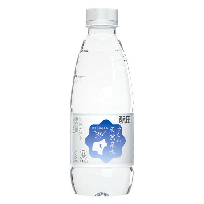酥田长白山天然泉水 380ml*20瓶裹膜装 纯净水家用水甄选水源 多重过滤DT