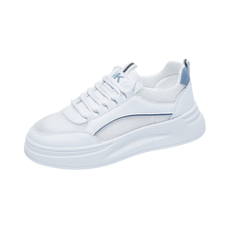 时言(SHIYAN)网红小白鞋女2024春夏新款网面透气女鞋韩版舒适平底板鞋女潮流街拍女士休闲鞋